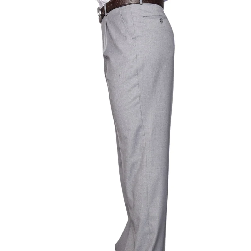 Everyday Outfits Saiph Collection: Grey Pleated Pants - Big Sizes Available