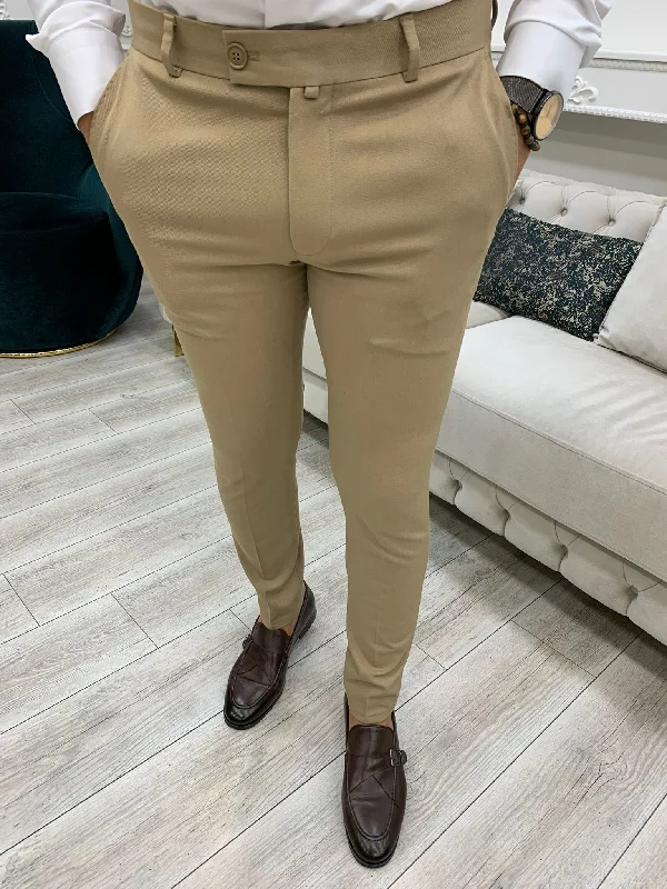 Serra Cream Slim Fit Pants