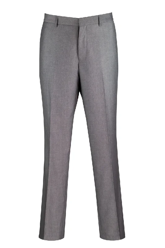 Wool Feel Modern Fit Dress Pants in Grey