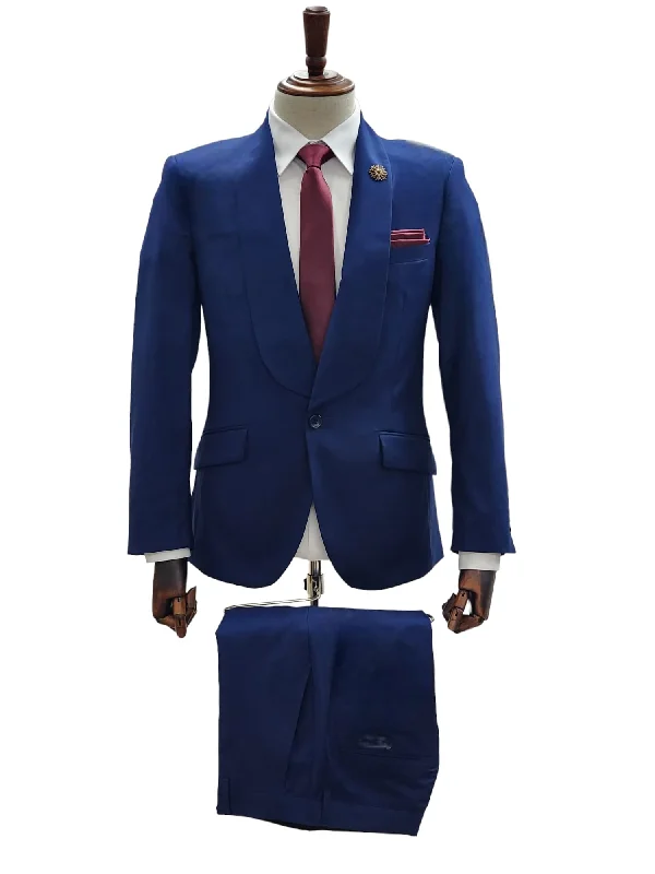 Trendy Apparel 1 Button Slim Fit Suit FF1S-TRS Navy
