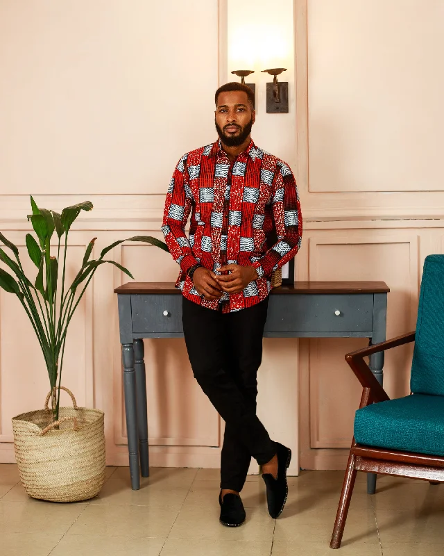 Sporty Chic AFRICAN CHINAU LONG SLEEVE SHIRT