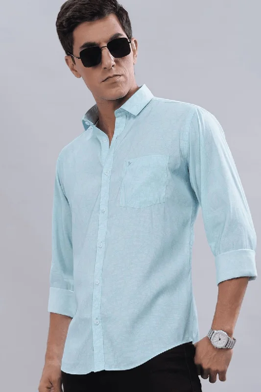 Laid-Back Wear Artic Blue Tri Print -Full-Stain Proof