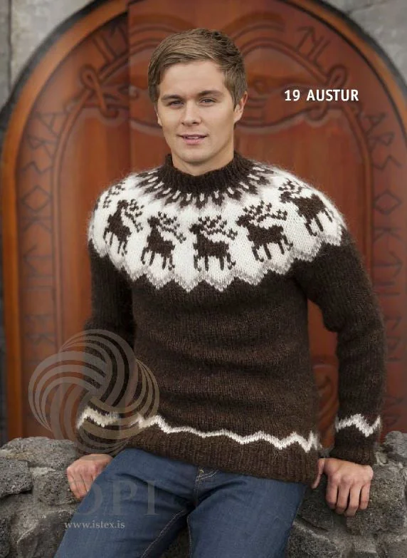 Street Gear Austur (East) Mens Wool Sweater Brown