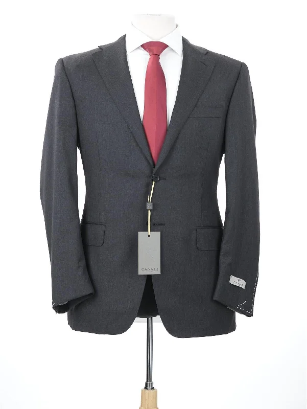 Timeless Style Canali 1934 Mens 40R Drop 7 Charcoal Gray 100% Wool Modern Fit 2 Piece Suit Timeless Style Canali 1934 Mens 40R Drop 7 Charcoal Gray 100% Wool Modern Fit 2 Piece Suit