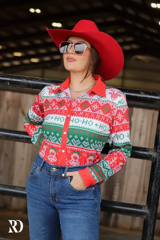 Modern Backpacks CHRISTMAS SWEATER PERFORMANCE RODEO SHIRT (ADULT)