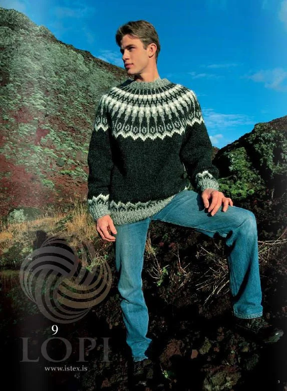 Soft Fabrics Dropar (Drops) Mens Wool Sweater Black