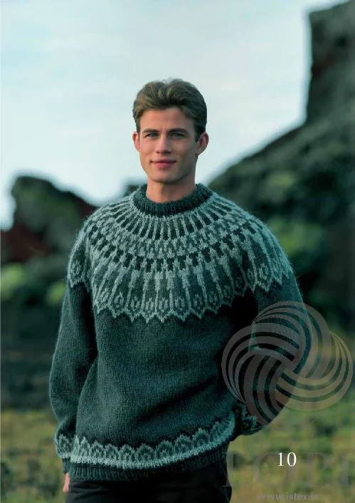 Everyday Outfits Dropar (Drops) Mens Wool Sweater Green
