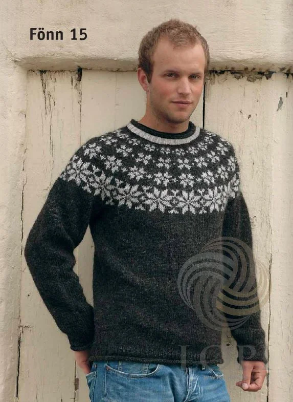 Streetwear Look Fönn Mens Wool Sweater Black
