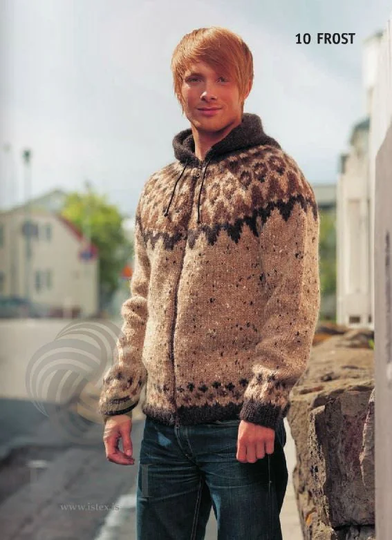 Casual Comfort Frost (Freeze) Mens Wool Sweater Brown