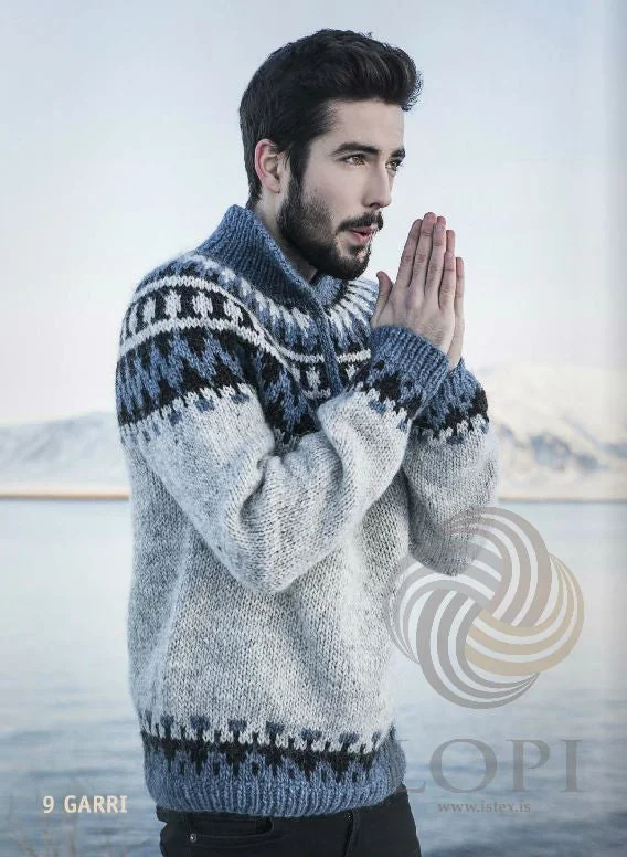 Smart Casual Garri Mens Wool Sweater Grey