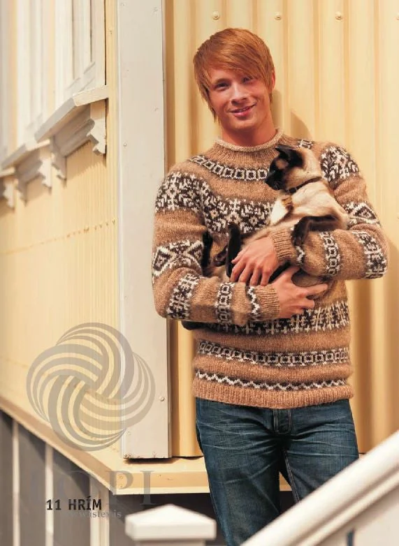 Urban Apparel Hrím Mens Wool Sweater Brown