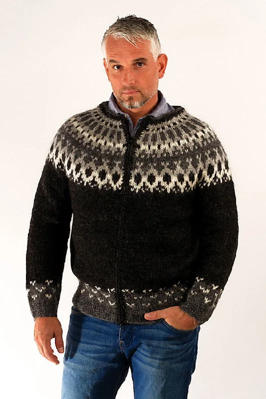 Relaxed Wearables Skipper Wool Cardigan Black