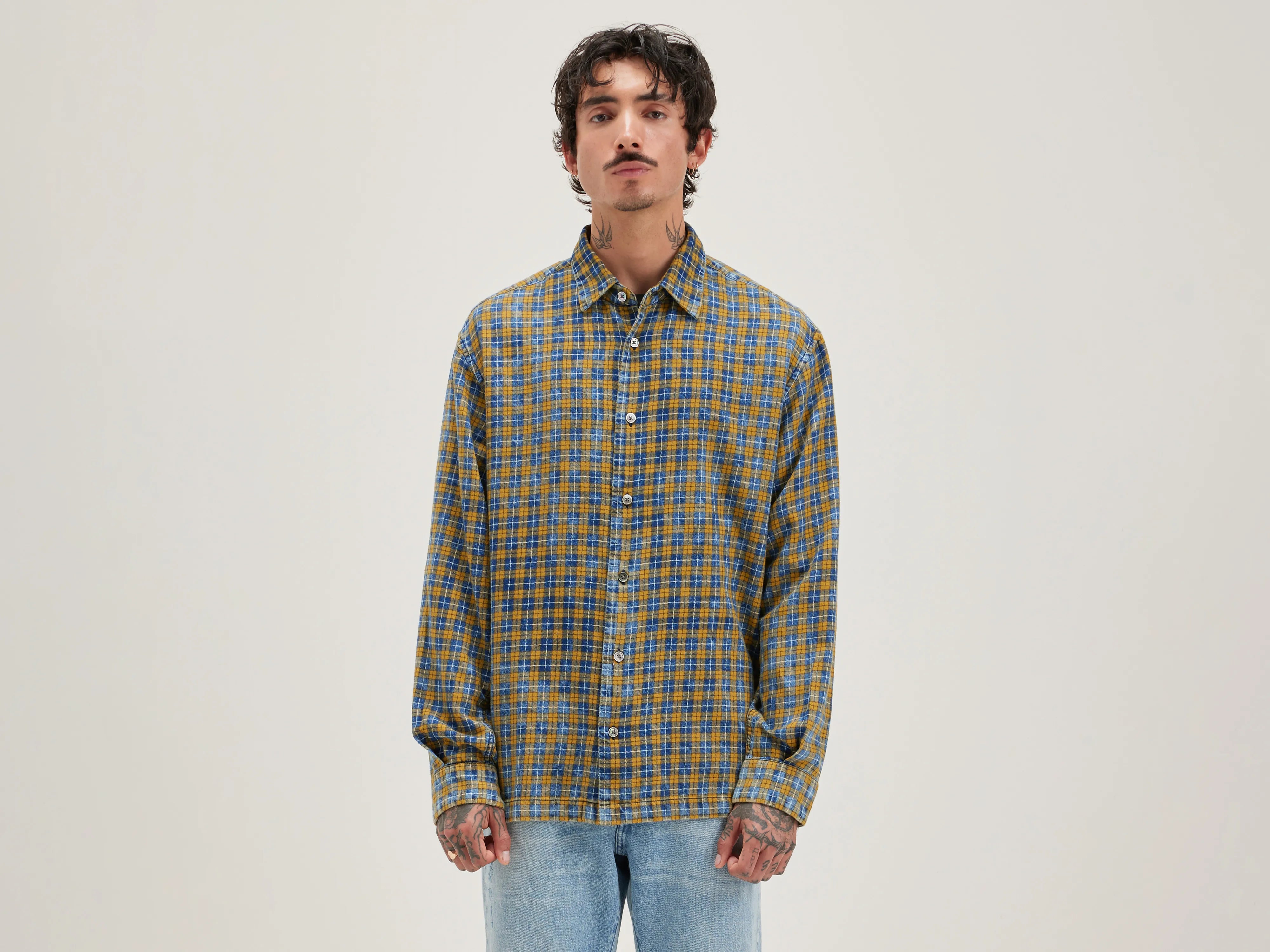 Easy Fashion Flip checked shirt (242 / M / CHECK A)