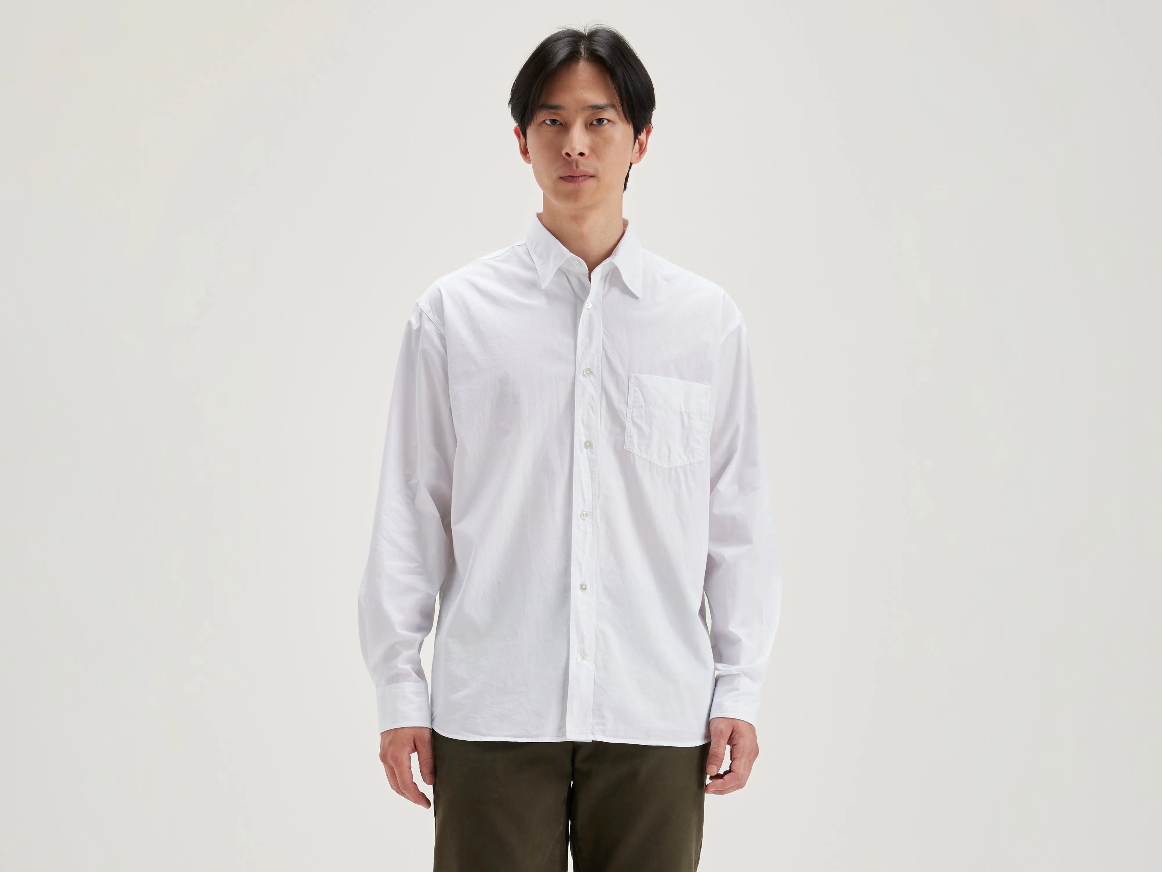 Lighty relaxed shirt (242 / M / WHITE)