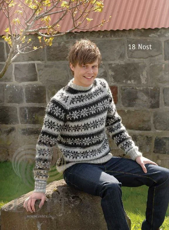 Sporty Look Nost Mens Wool Sweater Grey