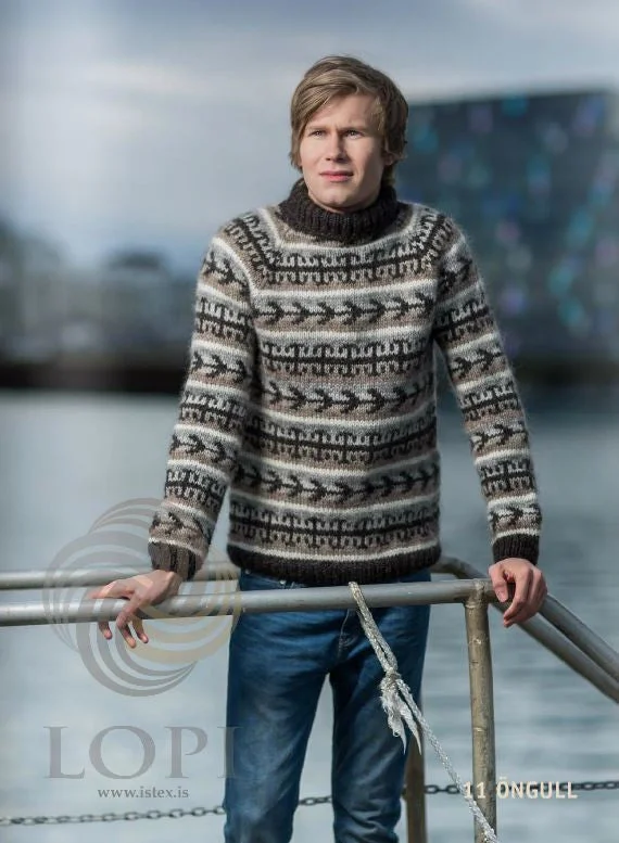 Practical Clothing Öngull Mens Wool Sweater Brown