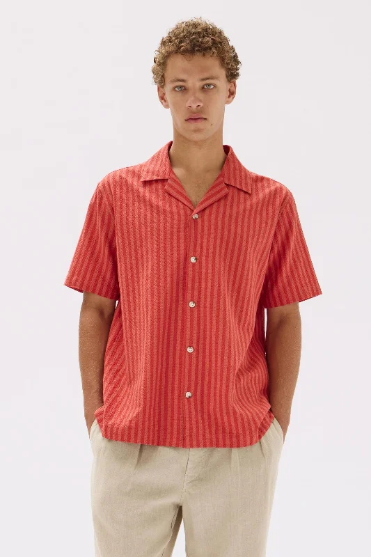 Pierce Seersucker Stripe Short Sleeve Shirt