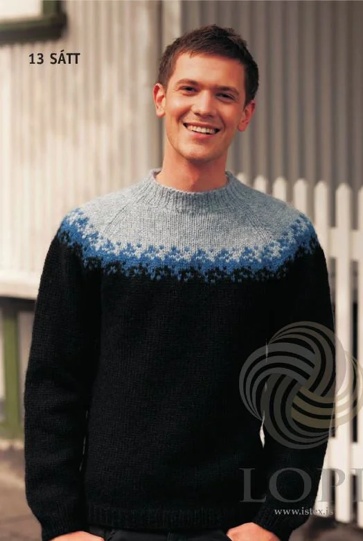 Versatile Style Sátt (Truse) Mens Wool Sweater Black