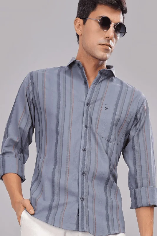 Lightwear Options Slate Grey Stripes - Full-Stain Proof